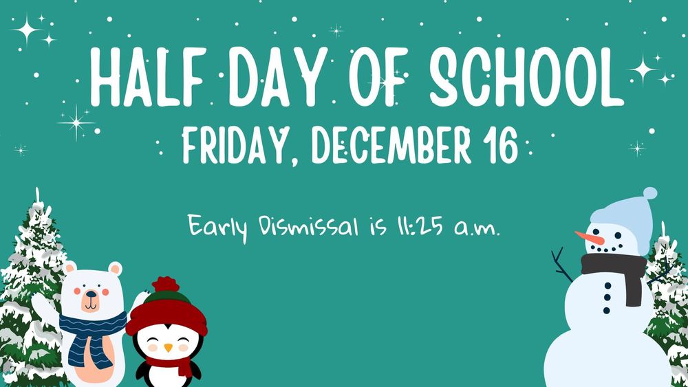 Half Day Friday | Meridian Elementary School