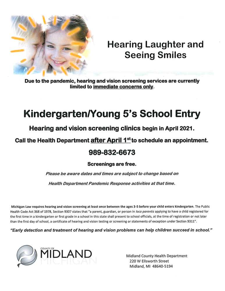 Hearing and Vision Screenings