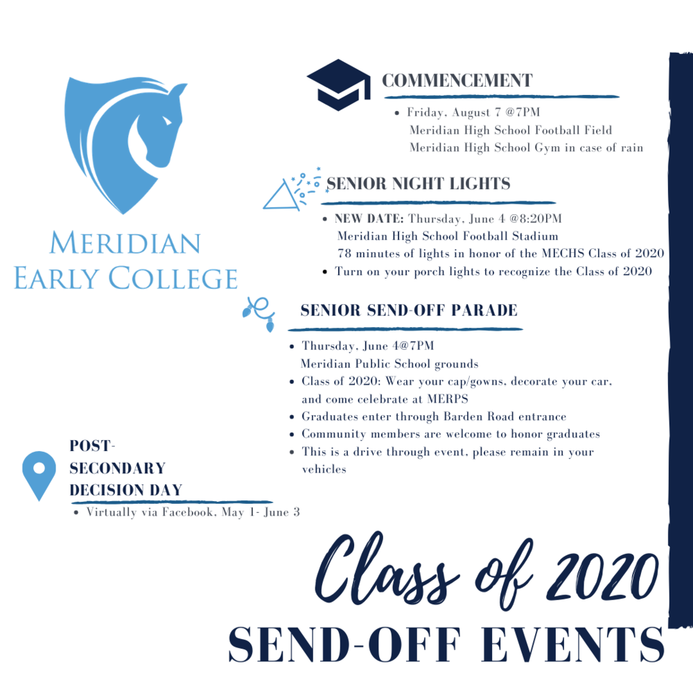 Class of 2020 Send-Off Events