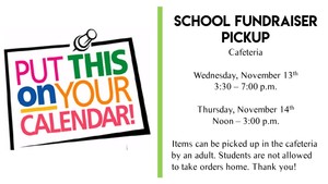 PTO Fundraiser Pickup