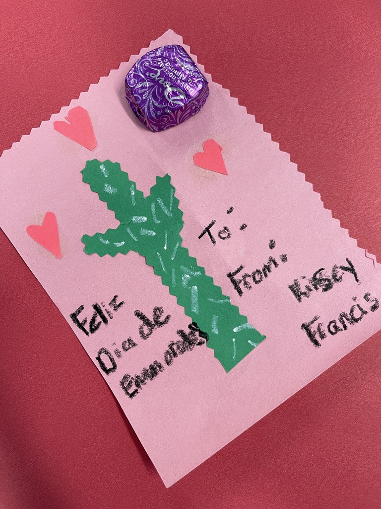 Handmade card and treat