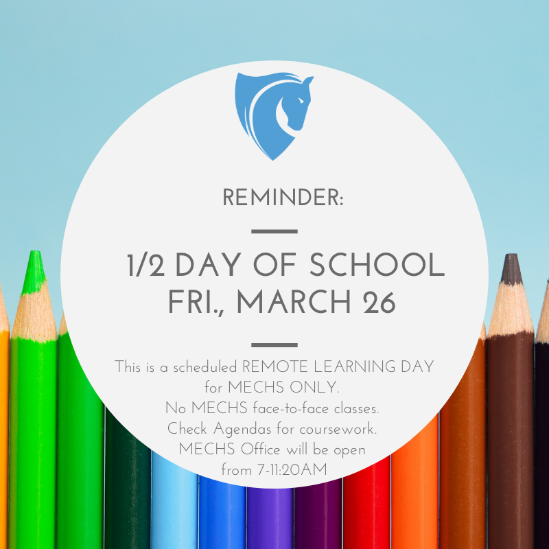 1/2 Day REMINDER